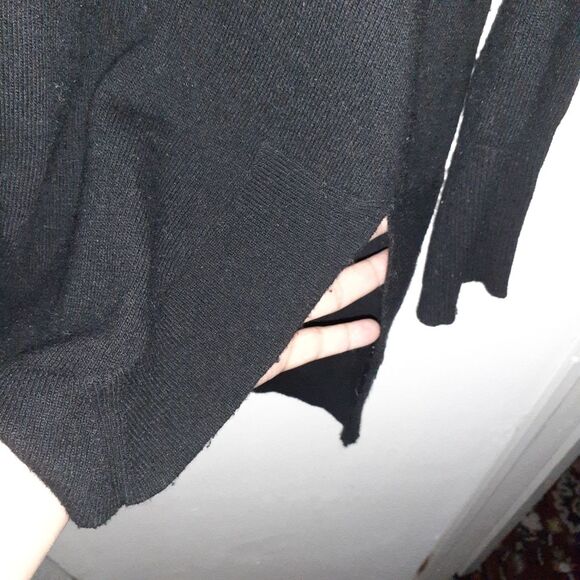 J. Crew Black Crew Neck Sweater tunic top j.crew factory - Picture 7 of 11